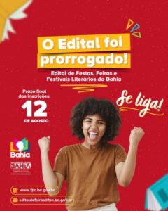 Inscrições até o proximo dia 12 de agosto