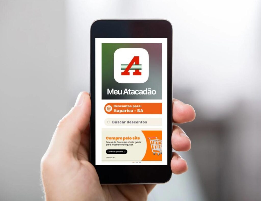 O Nativo da Ilha de Itaparica também faz parte dos mais de 5 milhões de clientes do Atacadão que utilizam o aplicativo “Meu Atacadão” como uma ferramenta prática e eficiente para realizar suas compras. Disponível gratuitamente na Play Store,