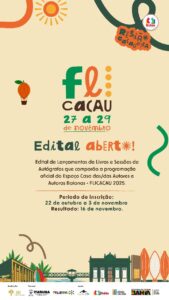 Flicacau abre inscrições para autores de todo o Brasil