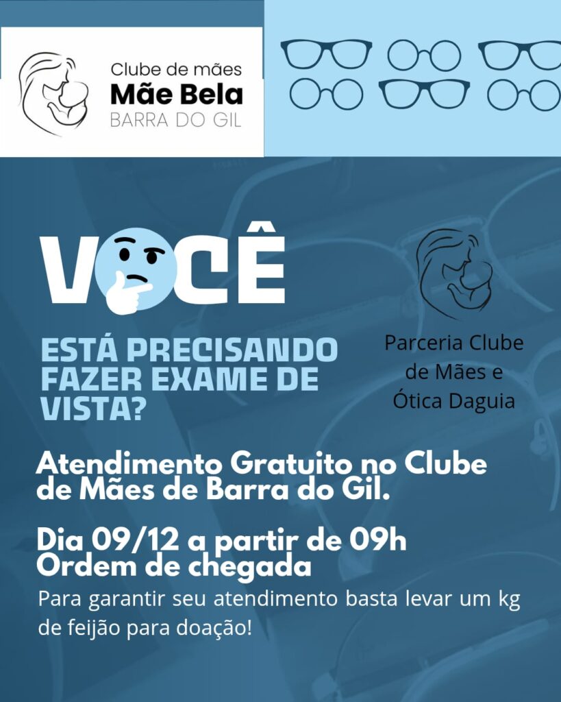 Clube de Mães de Barra do Gil promove ação de saúde visual em parceria com a Ótica Daguia