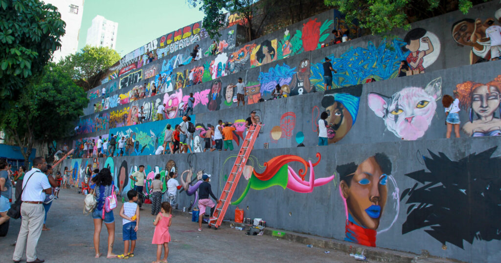 Arte urbana movimenta Salvador e fortalece a comunicação popular no Festival BTC 2026