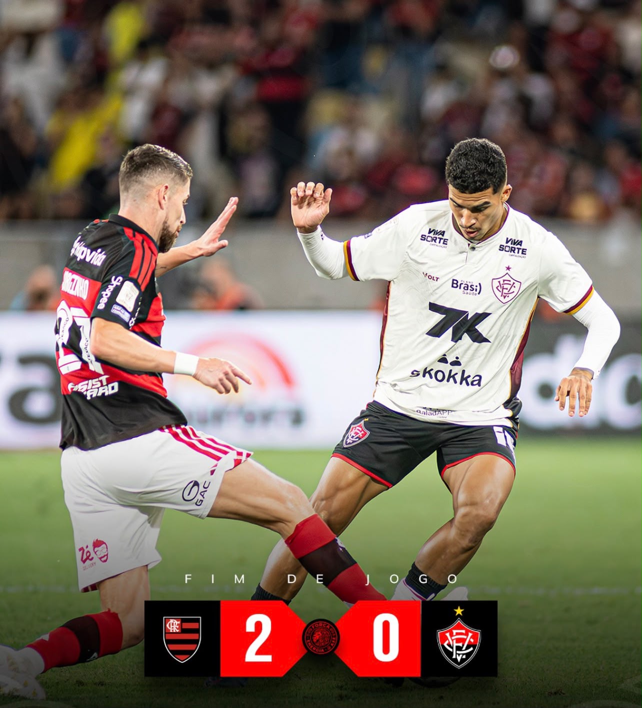Vitória perde para o Flamengo no Maracanã, em jogo de maior público da 22ª rodada