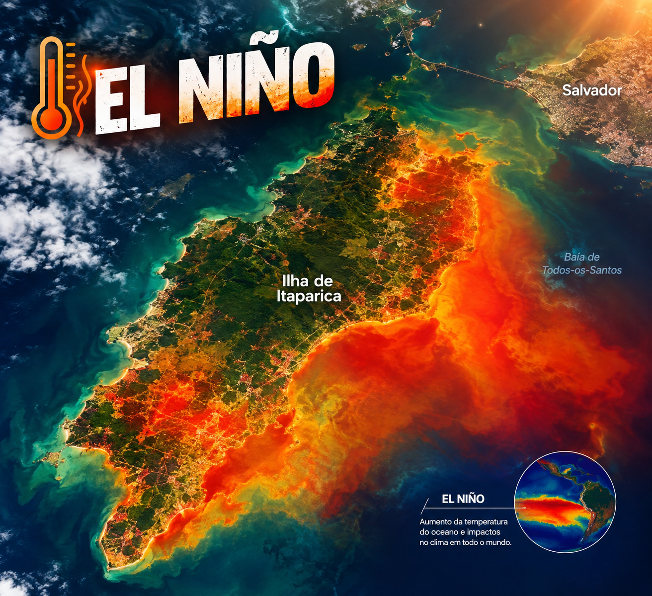 Super El Niño, alta temporada e pressão sobre a água colocam a Ilha de Itaparica em alerta